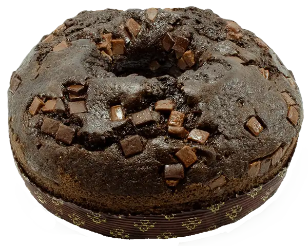 Bizcocho de chocolate con trozos de chocolate