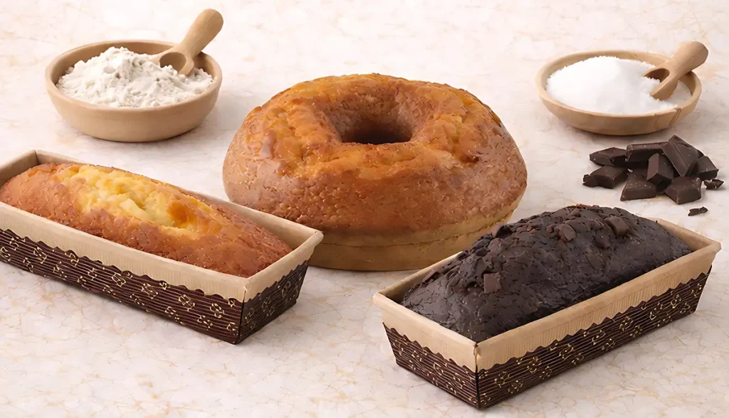 Diferentes sabores de bollería dulce